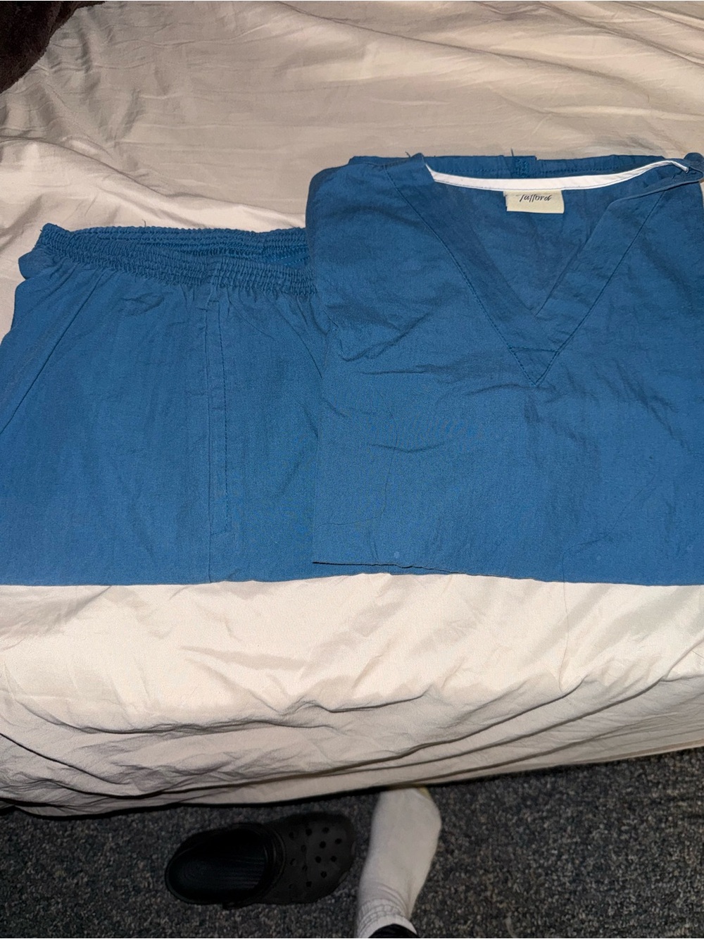 Tafford Blue V-Neck Top
